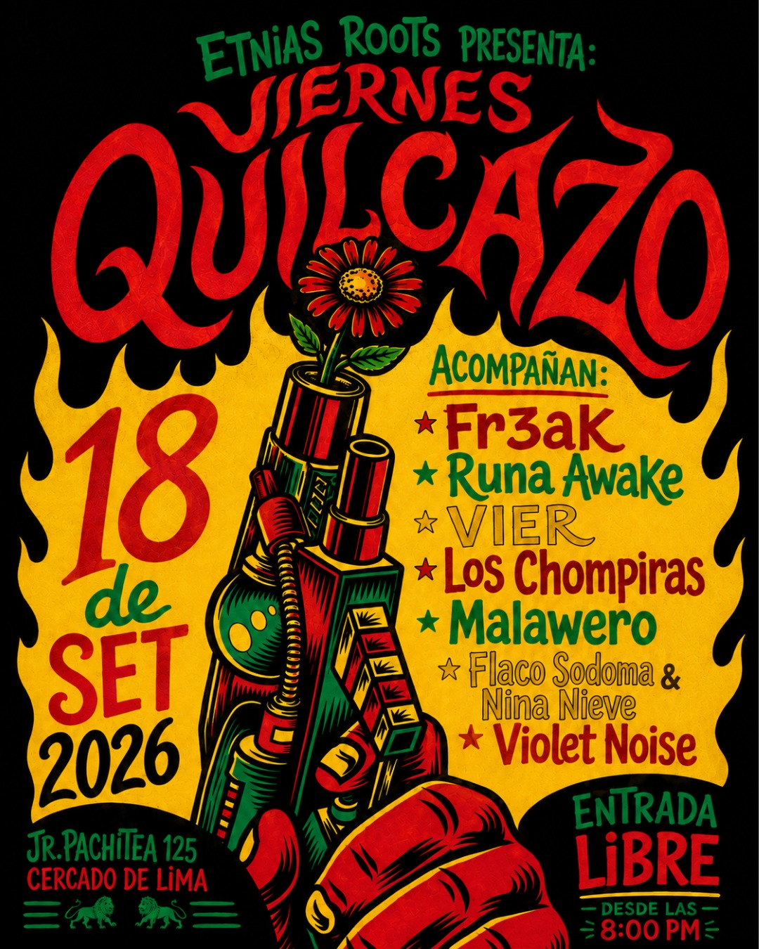 Afiche de Viernes Quilcazo