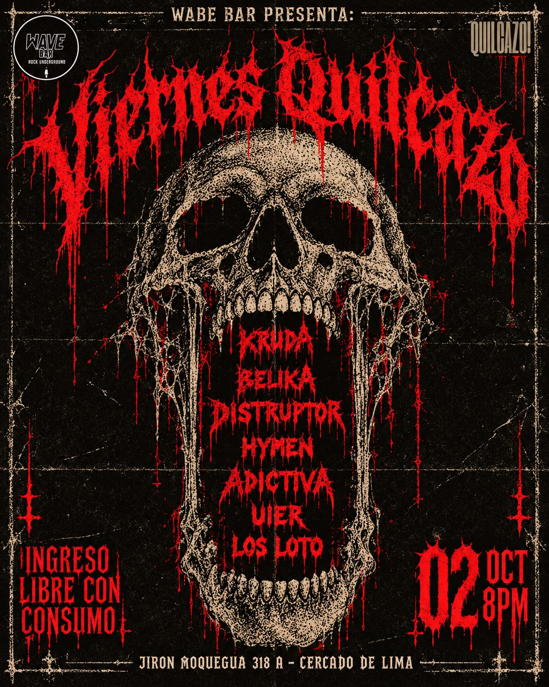 Afiche de Viernes Quilcazo II